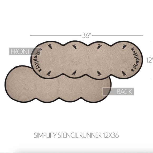 Farmhouse Jute Braided Simplify Table Runner Cottagecore Country Shabby Chic - Picture 4 of 4